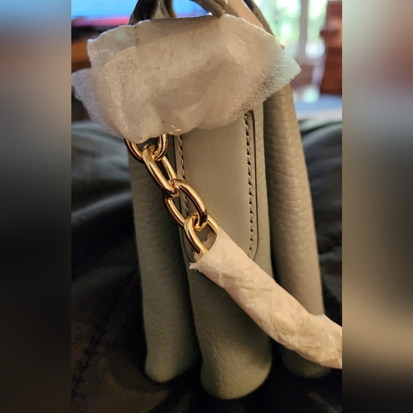 Radley London Hillgate Place Soft Gray Leather/Chain Crossbody W/ Dust Bag NWT - Picture 16 of 16